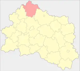 Болховский район на карте