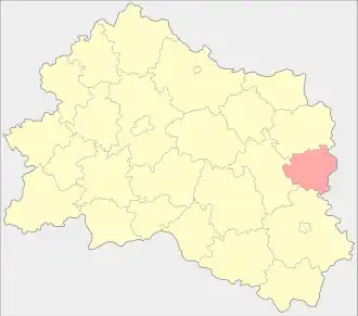 Краснозоренский район на карте