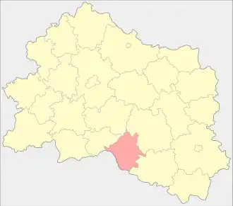 Малоархангельский район на карте