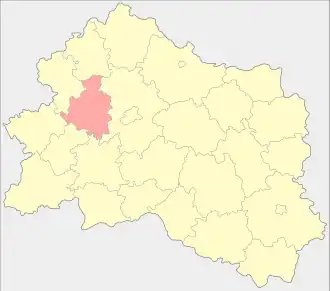 Урицкий район на карте