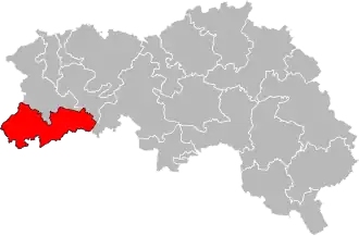 Кантон на карте департамента Орн