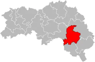 Кантон на карте департамента Орн