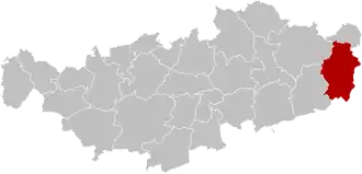 Расположение муниципалитета на карте провинции