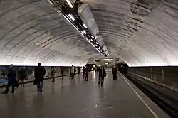 Платформа станции после пожара