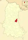 Расположение муниципалитета на карте провинции