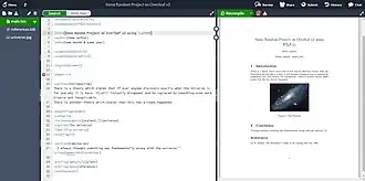Скриншот программы Overleaf