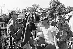 Ассистент оператора Виктор Березовский. Съёмки фильма "Золотые литавры". Черкасская область, 1971 год.