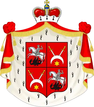 Герб княжеского рода Святополк-Четвертинских