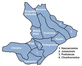 Гмина Подегродзе на карте