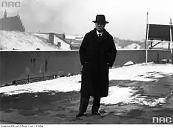 Князь на крыше Дворца Прессы в Кракове