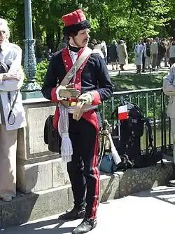Королевские лазенки в Варшаве,2007 (мужчина в форме солдата кавалерии XVIII в.)