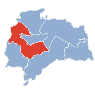 Августов на карте