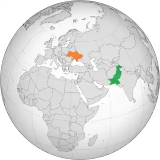Украина и Пакистан