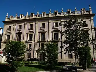 Вид на Дворец правосудия Валенсии