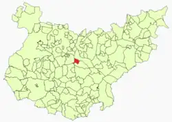 Расположение муниципалитета Паломас на карте провинции