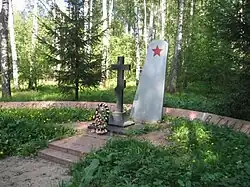 Памятник на месте гибели Героя Советского Союза Виктора Талалихина