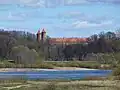 Вид на замок с южного берега Немана