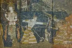 Фреска из Пенджикента (VI-VII века н.&nbsp;э.). Национальный музей древностей Таджикистана