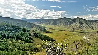 Панорама с перевала Чике-Таман в северном направлении