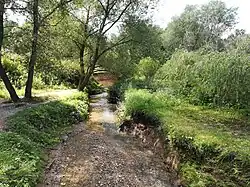 Река Раменка за Народным мостом. 2018