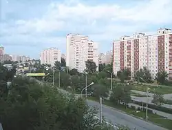 Вид на проспект вечером