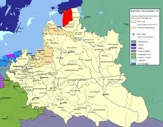 Перновское воеводство на карте