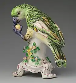Зелёный попугай. Ок. 1760 г.