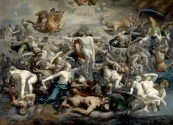 La Divina Tragedia (Божественная трагедия). 1865—1869. Холст, масло. Музей Орсе, Париж