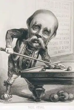 Поль Феваль. Литография Этьена Каржа (1862)