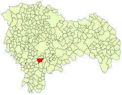 Расположение муниципалитета на карте провинции