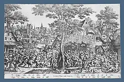 Крестьянский праздник. 1559. Офорт, резец