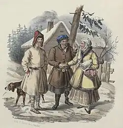 Литвины с окрестностей Вильно. Одежды польских народов