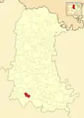Расположение муниципалитета на карте провинции