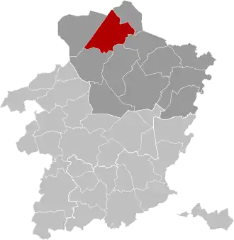 Расположение муниципалитета на карте провинции
