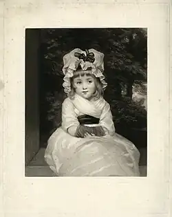 Сэмюэл Казинс. Пенелопа Бутби, меццотинто по картине Рейнолдса, 1874