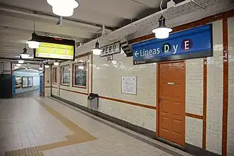 Переход на линии  и