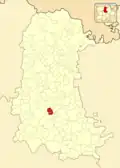 Расположение муниципалитета на карте провинции