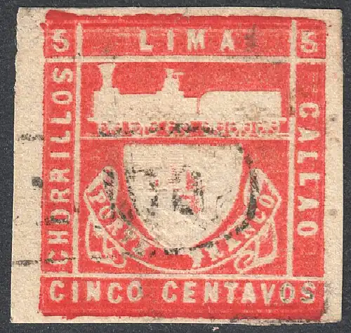 Гашение почтовым штемпелем чёрного цвета&nbsp;(Sc #19)