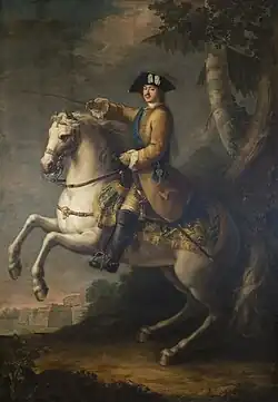 Портрет Петра I. 1717. Холст, масло. Государственный Русский музей, Санкт-Петербург