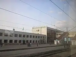 Железнодорожная станция Петропавловск, вокзал, в мае 2011 года