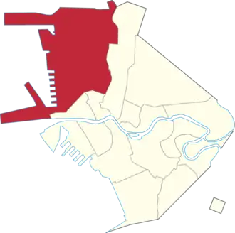 Тондо на карте