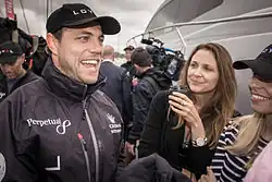 Фил Воу на борту яхты Perpetual Loyal, 2014