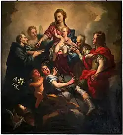 Мадонна с Младенцем и святыми. Ок. 1708. Холст, масло. Монастырь Санта-Мария-Новелла, Флоренция