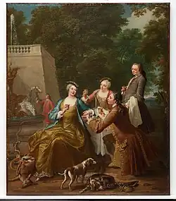 После охоты. 1730. Холст, масло. Музей искусств Далласа, Техас, США