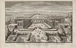 Вид Большого Трианона в Версале. 1714—1715. Офорт