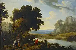 Пейзаж Римской Кампании. Музей Эшмола, Оксфорд, Великобритания.