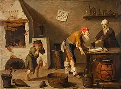 В мастерской алхимика. Дерево, масло. Замок Вавель, Краков