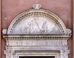 П. Ломбардо. Люнет портала главного фасада церкви. Между 1490 и 1500