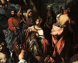 Мадонна спасает Венецию от чумы 1630 года. Ок. 1673. Холст, масло. Скуола Гранде-ди-Сан-Рокко, Венеция