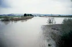 Зимний паводок на реке в 1992 году